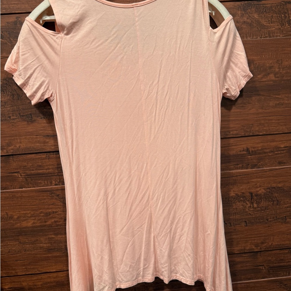 Women's Pink Cold Shoulder Top